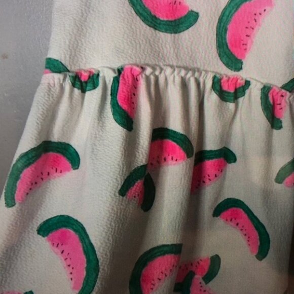 Watermelon Print Kids Dress - Picture 2 of 3